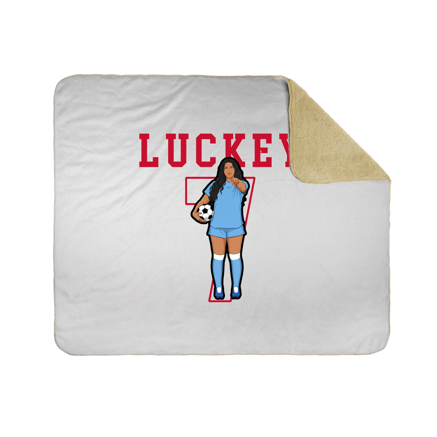 Throw Blanket — Shirsey in White