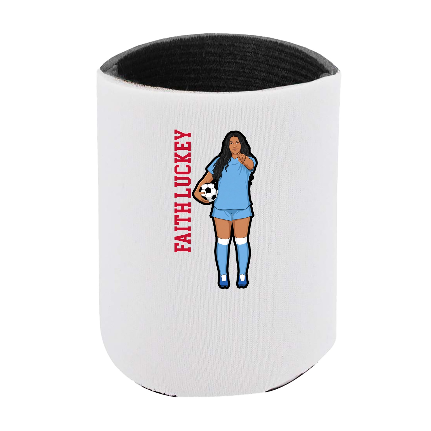Can Holder — Name Vertical in White