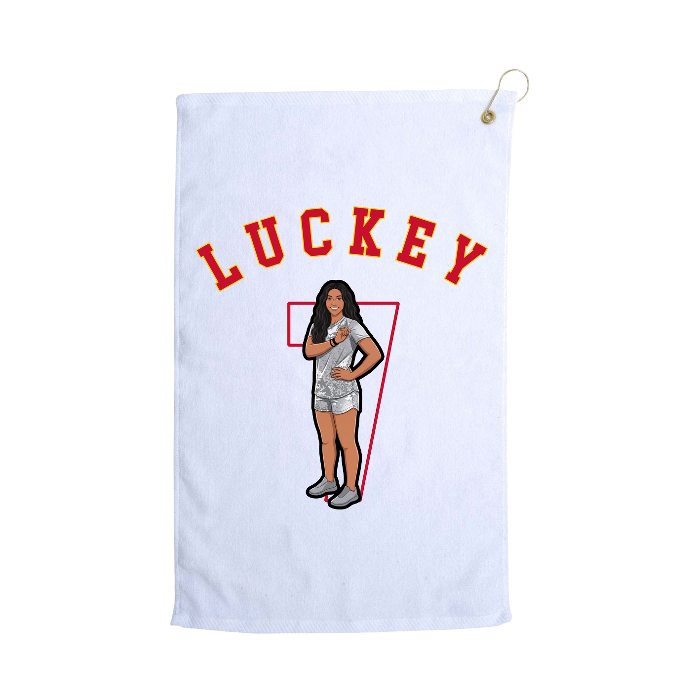Golf Towel — Shirsey Arch in White