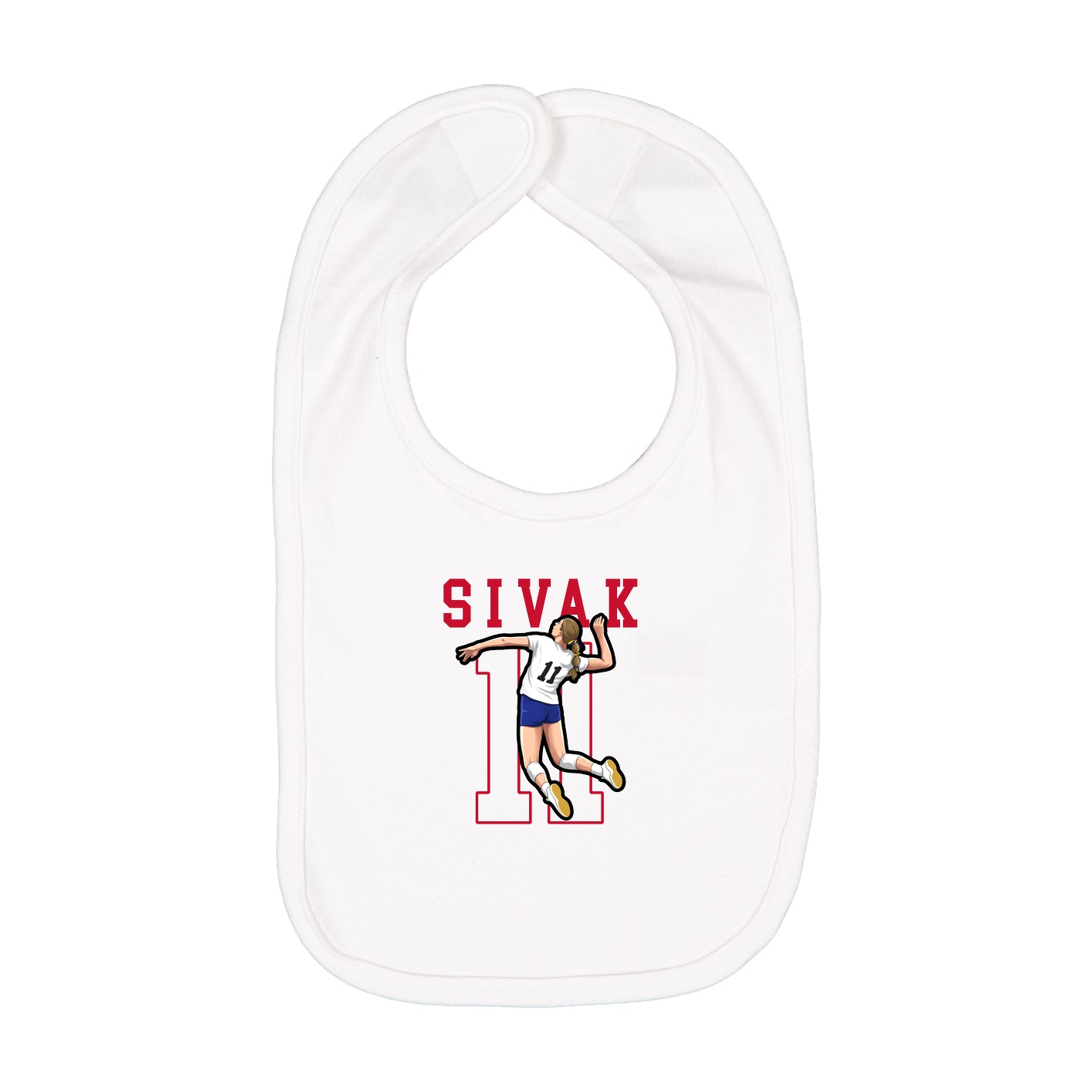Infant Bib — Shirsey in White