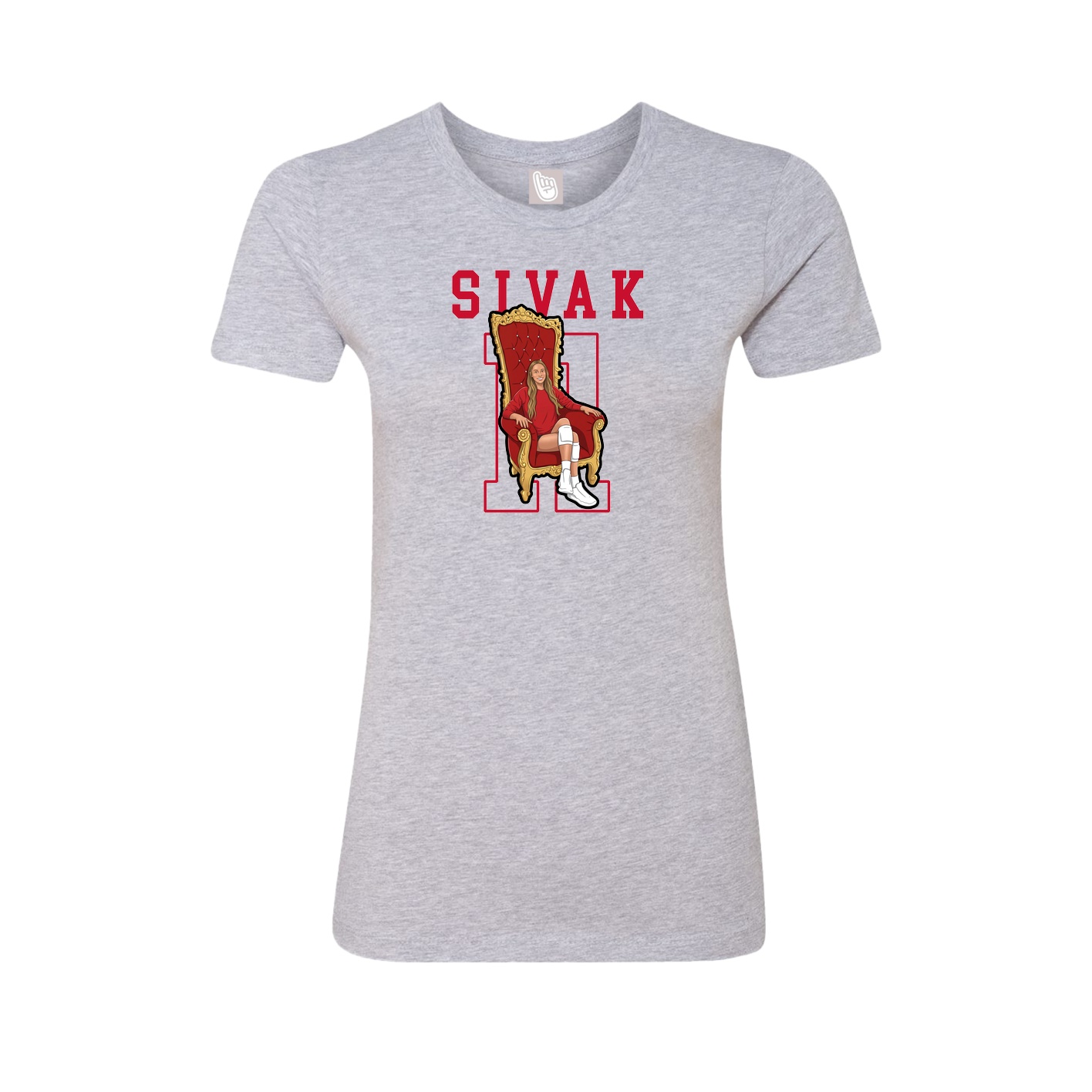 Fitted Women's Tee — Shirsey in Grey