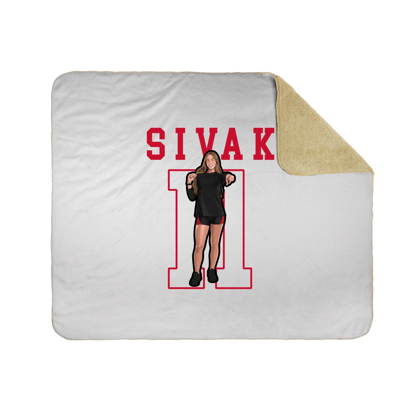 Throw Blanket — Shirsey in White