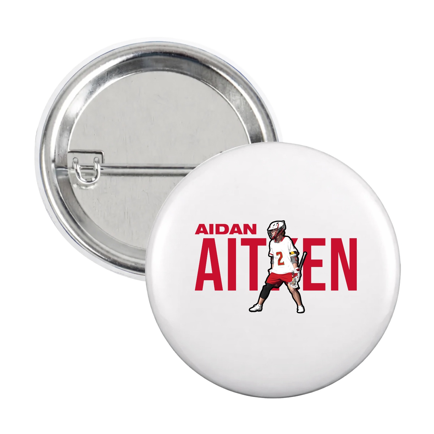 Game Day Button — Player Name in White