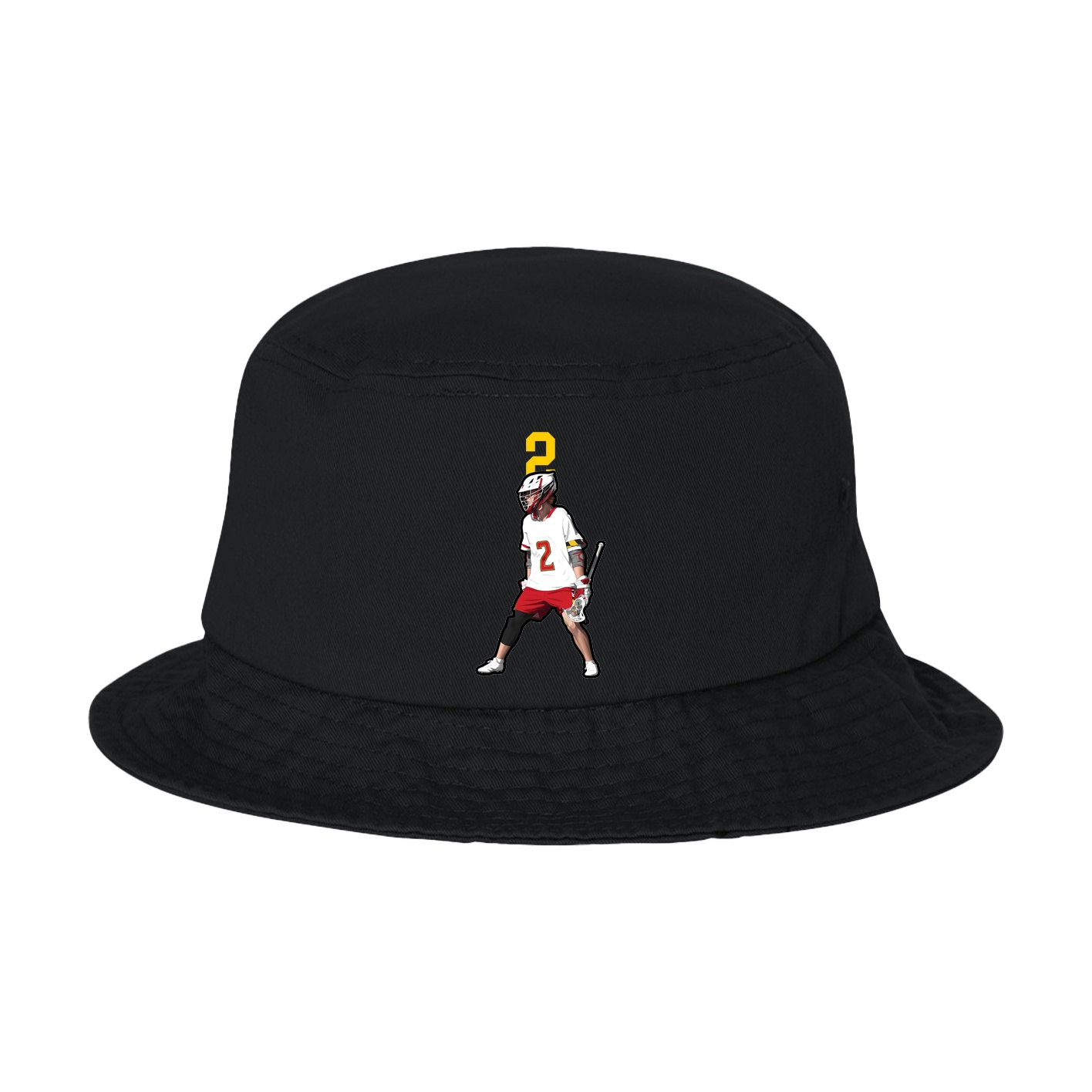 Bucket Cap — Number Top in Black