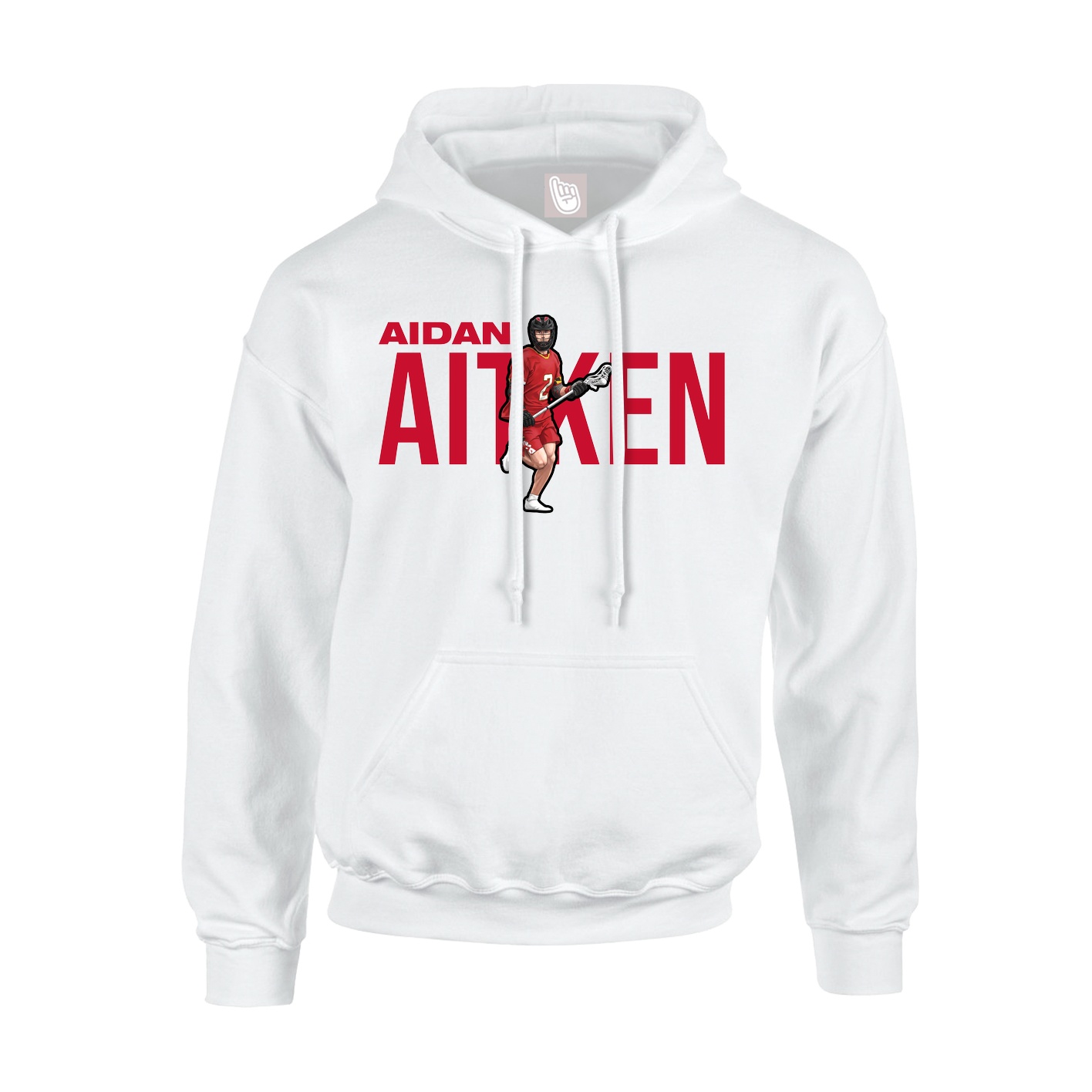 Hoodie — Player Name in White