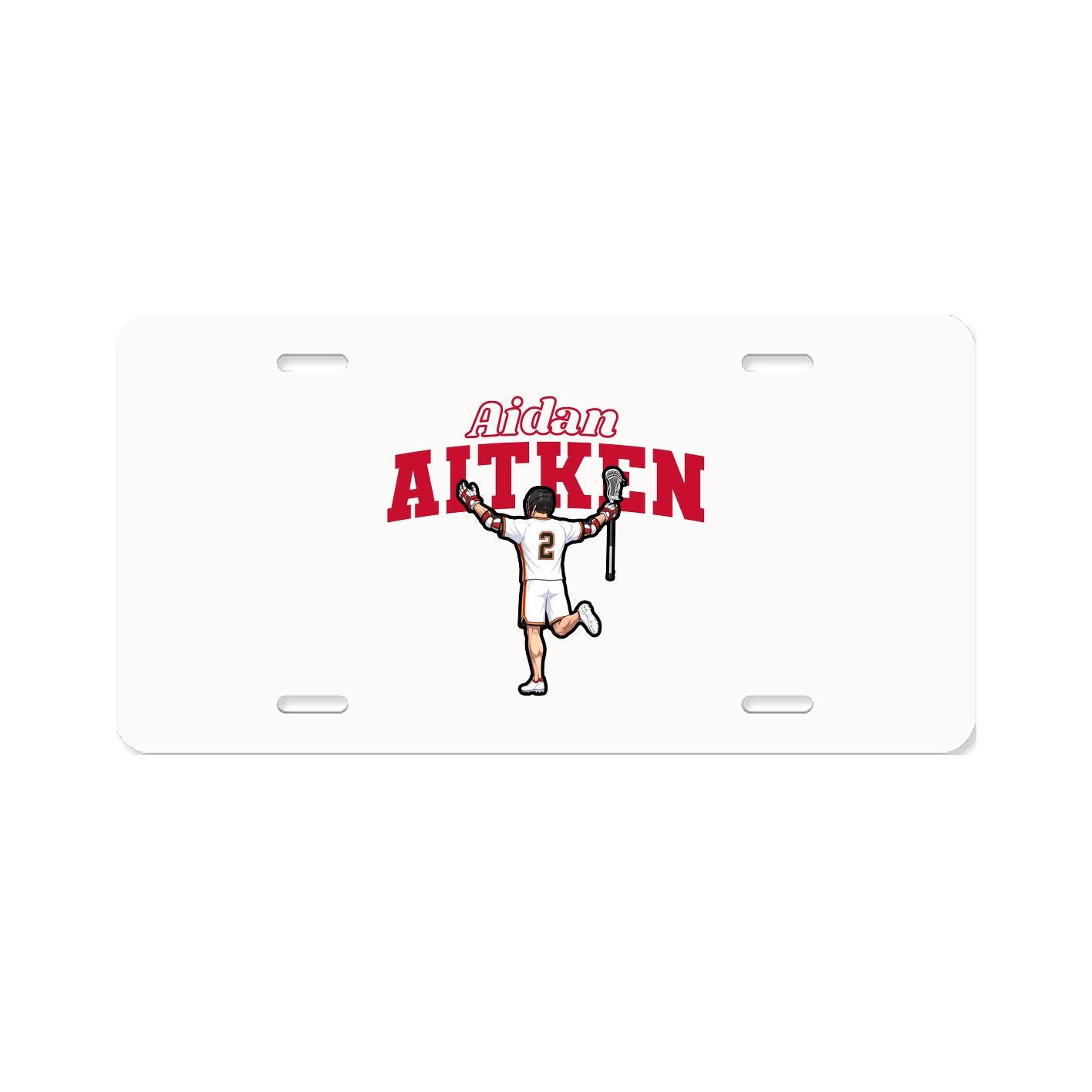 License Plate — Name Arch in Classic