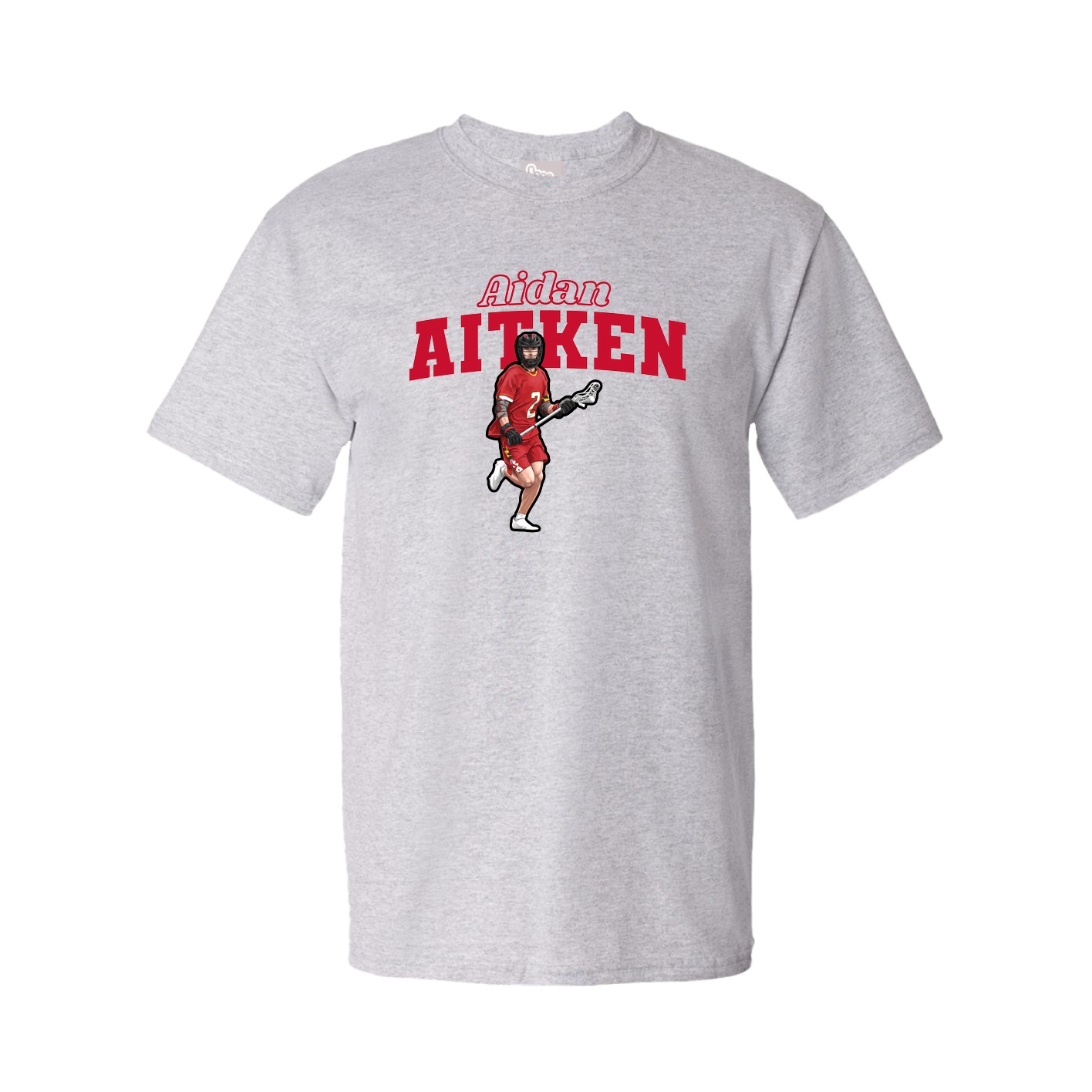 Tee — Name Arch in Grey