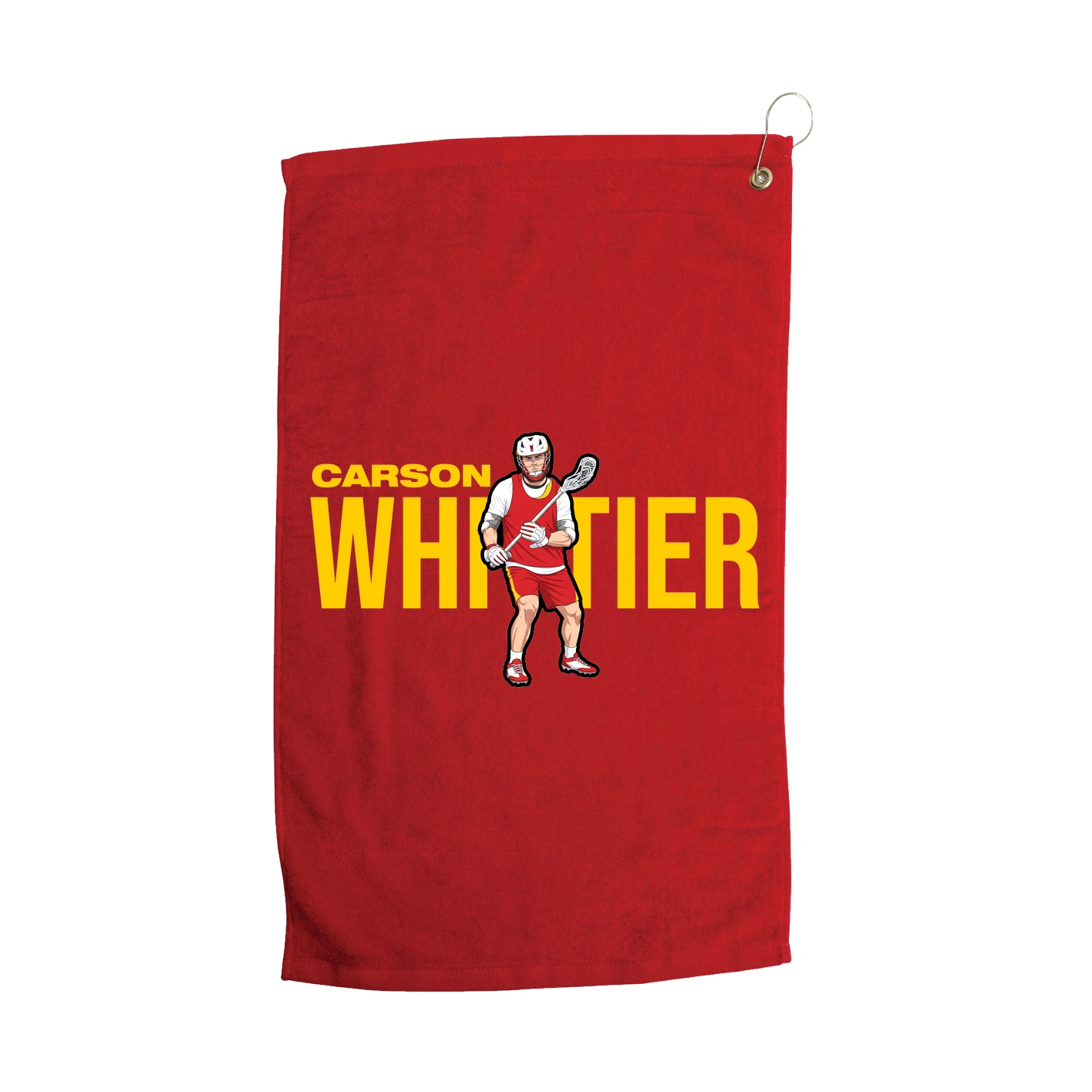 Golf Towel — Player Name in Red