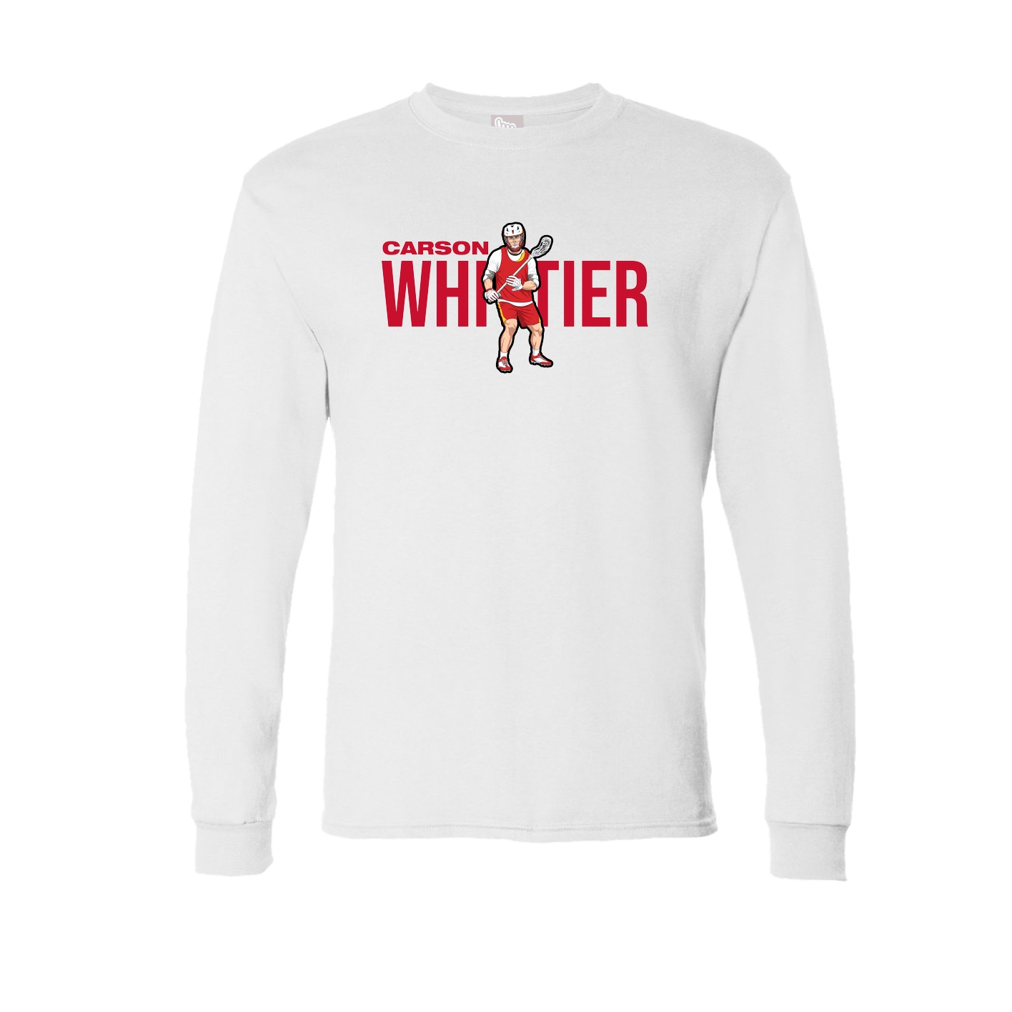 Long Sleeve Tee — Player Name in White