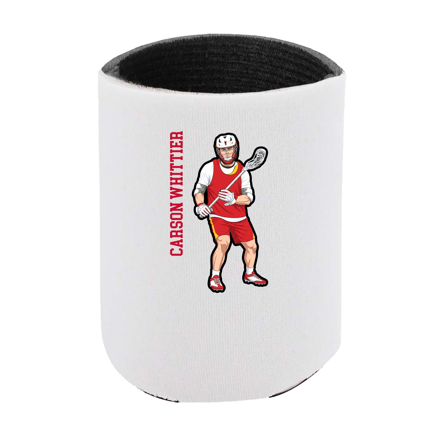 Can Holder — Name Vertical in White