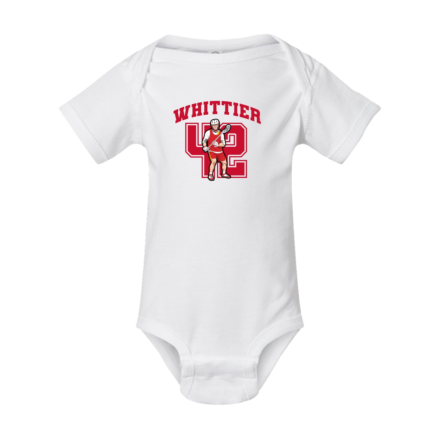 Baby Onesie — Number in White
