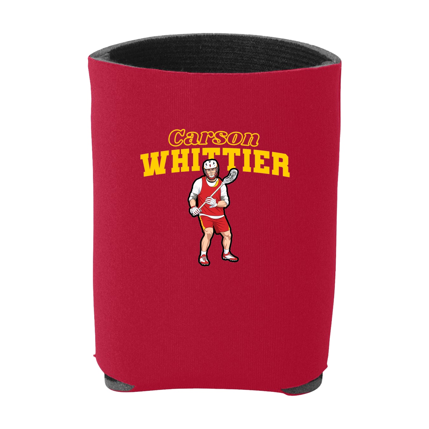 Can Holder — Name Arch in Red