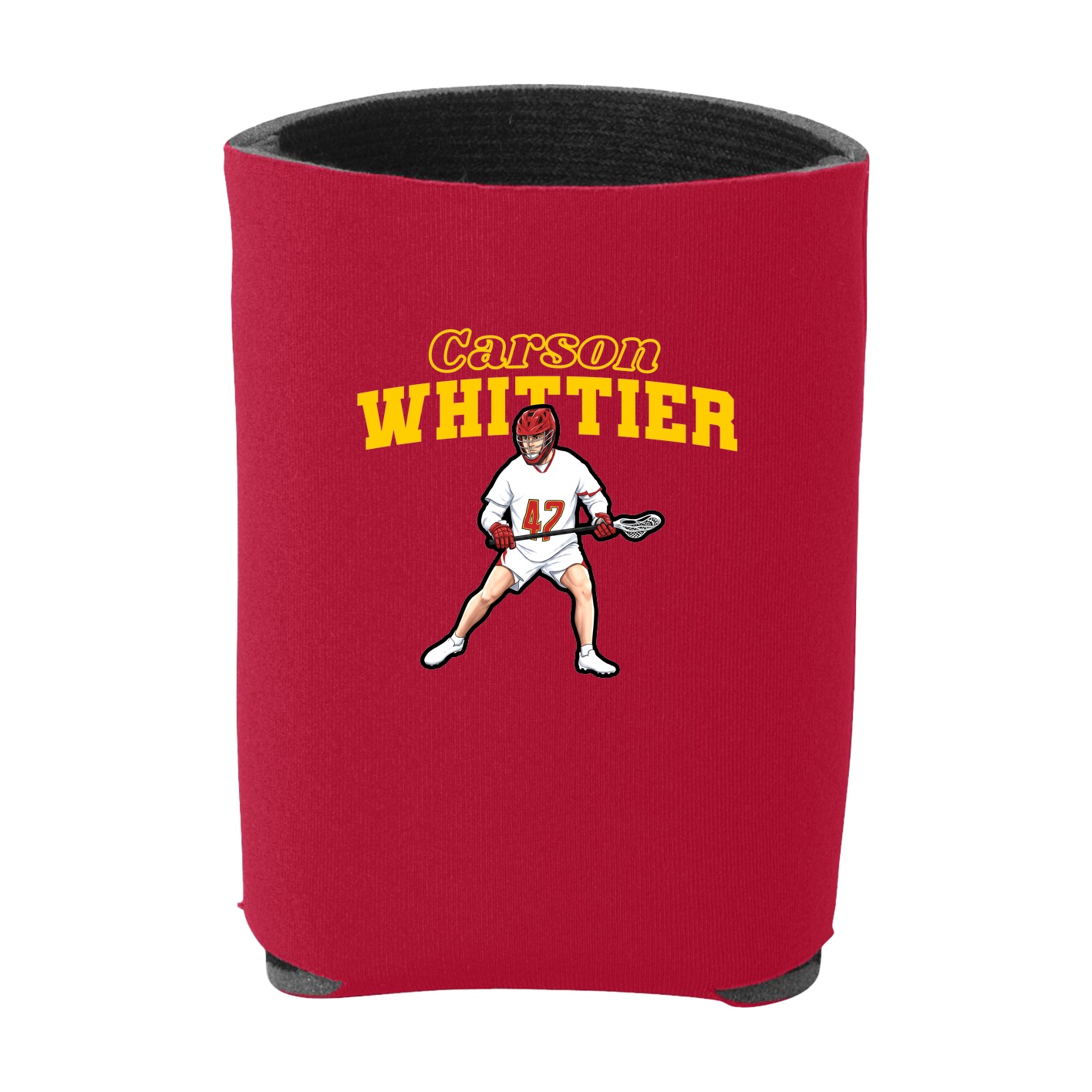 Can Holder — Name Arch in Red