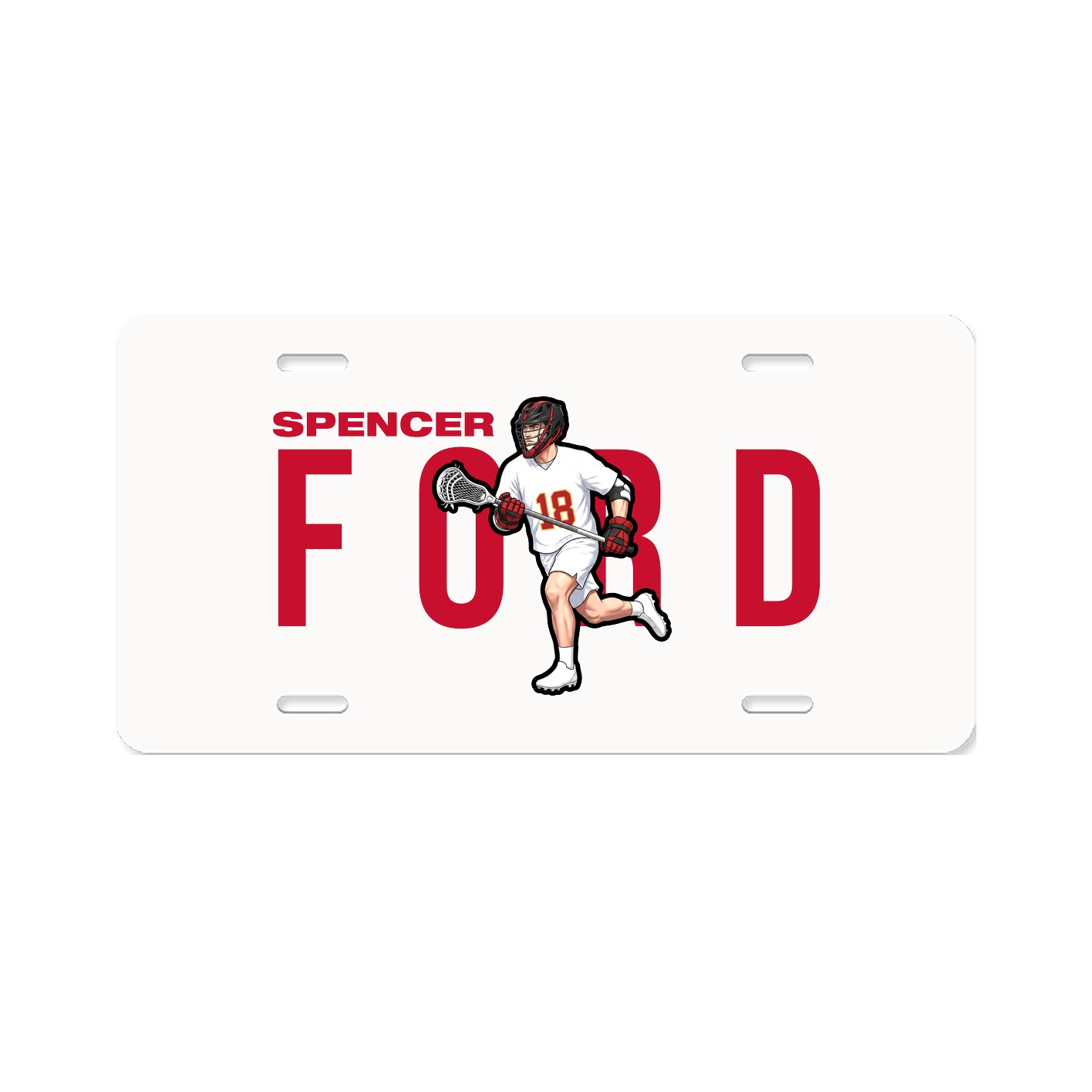 License Plate — Player Name in Classic