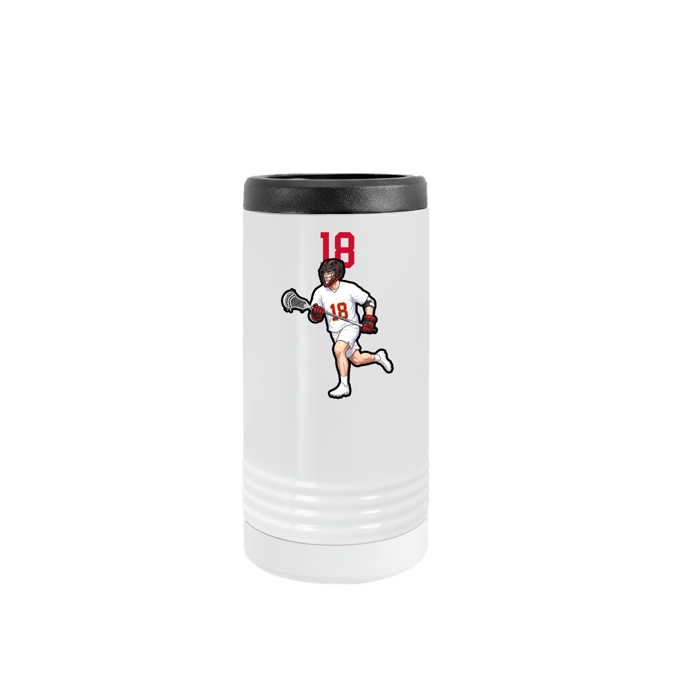 Slim Beverage Holder — Number Top in White