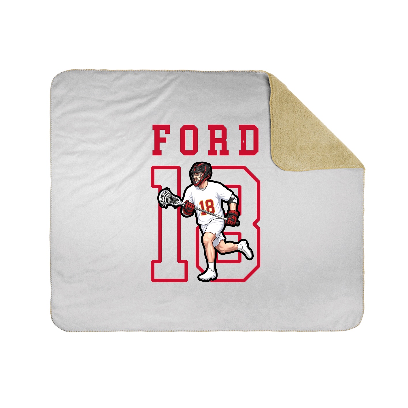 Throw Blanket — Shirsey in White