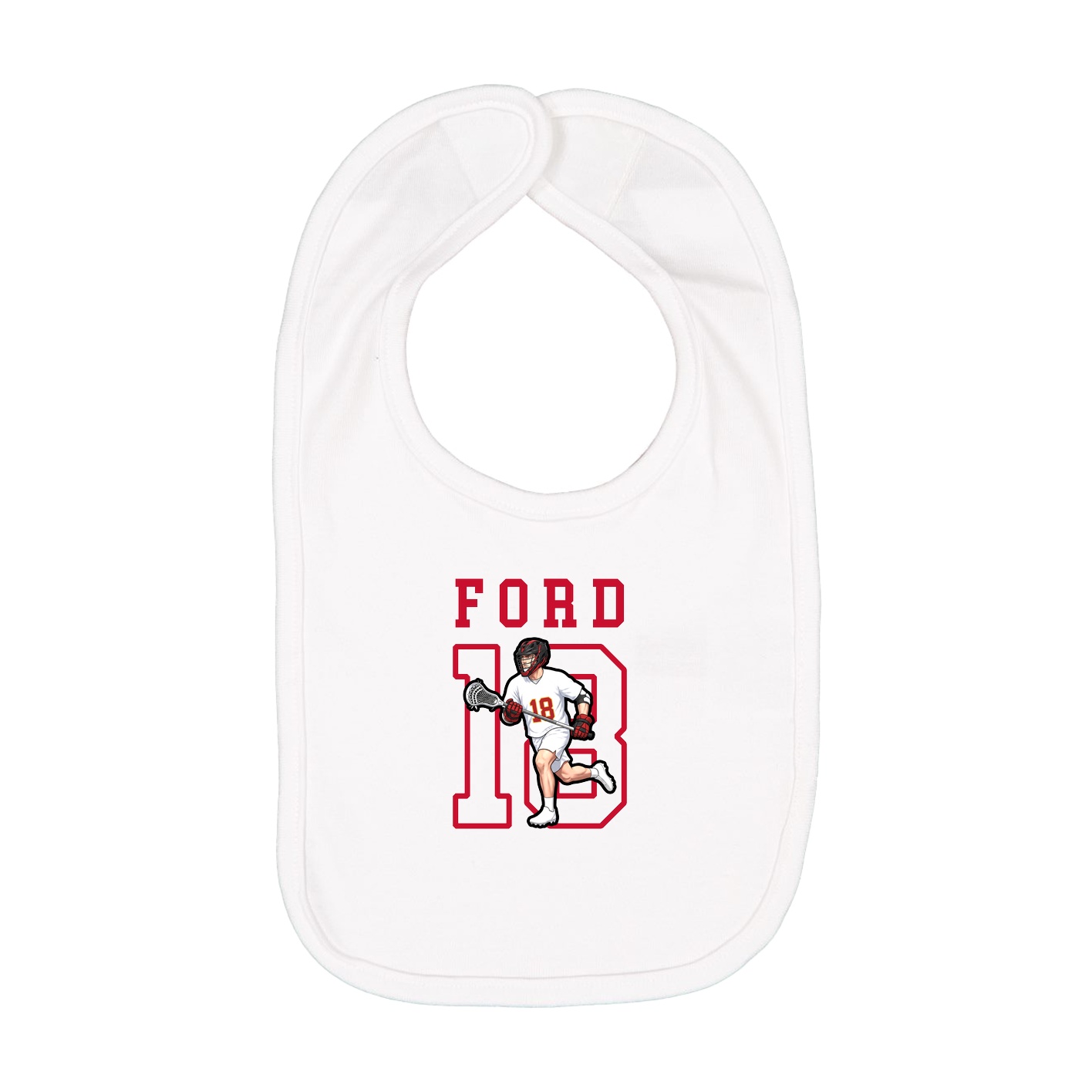 Infant Bib — Shirsey in White
