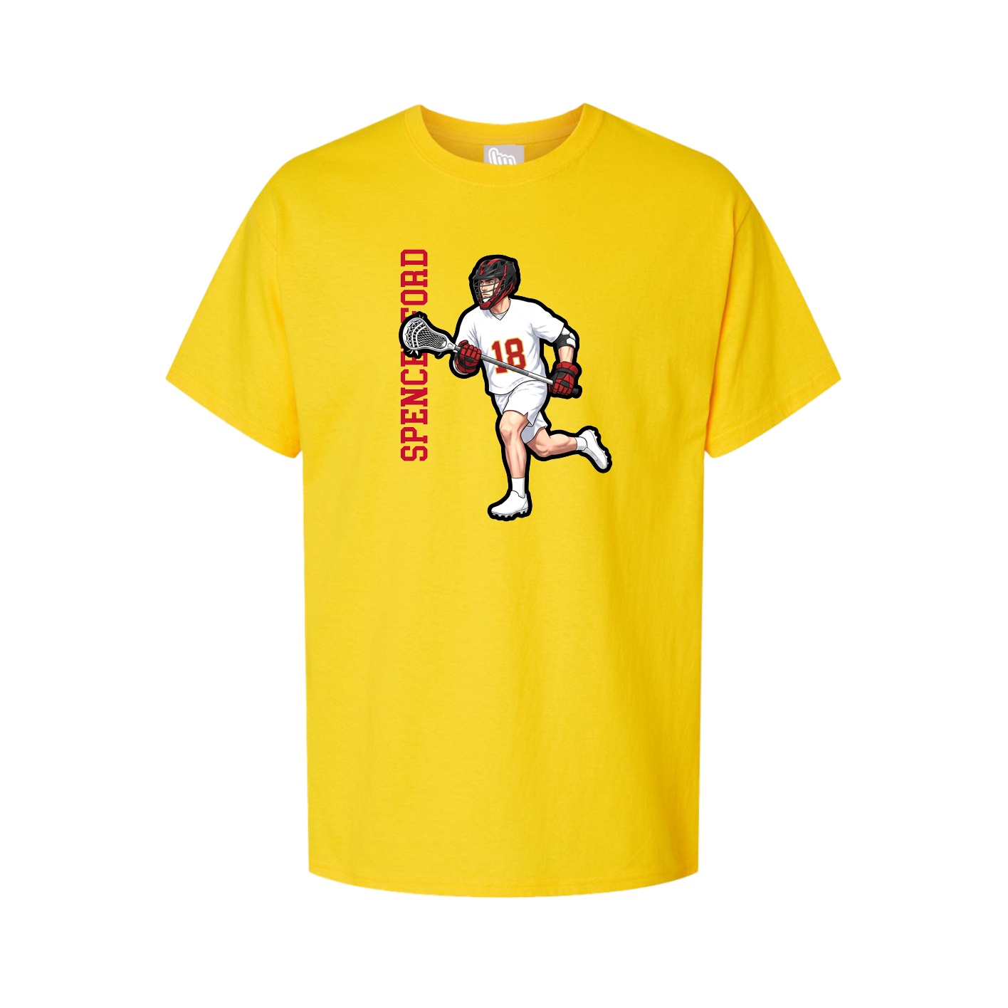 Tee — Name Vertical in Gold
