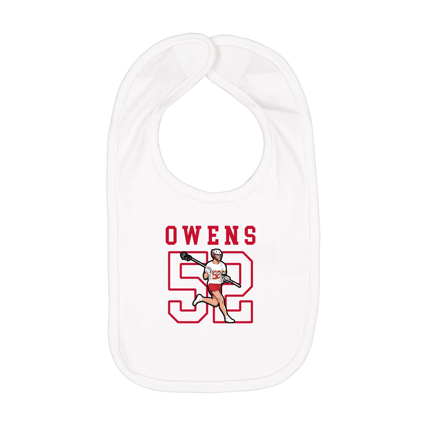 Infant Bib — Shirsey in White