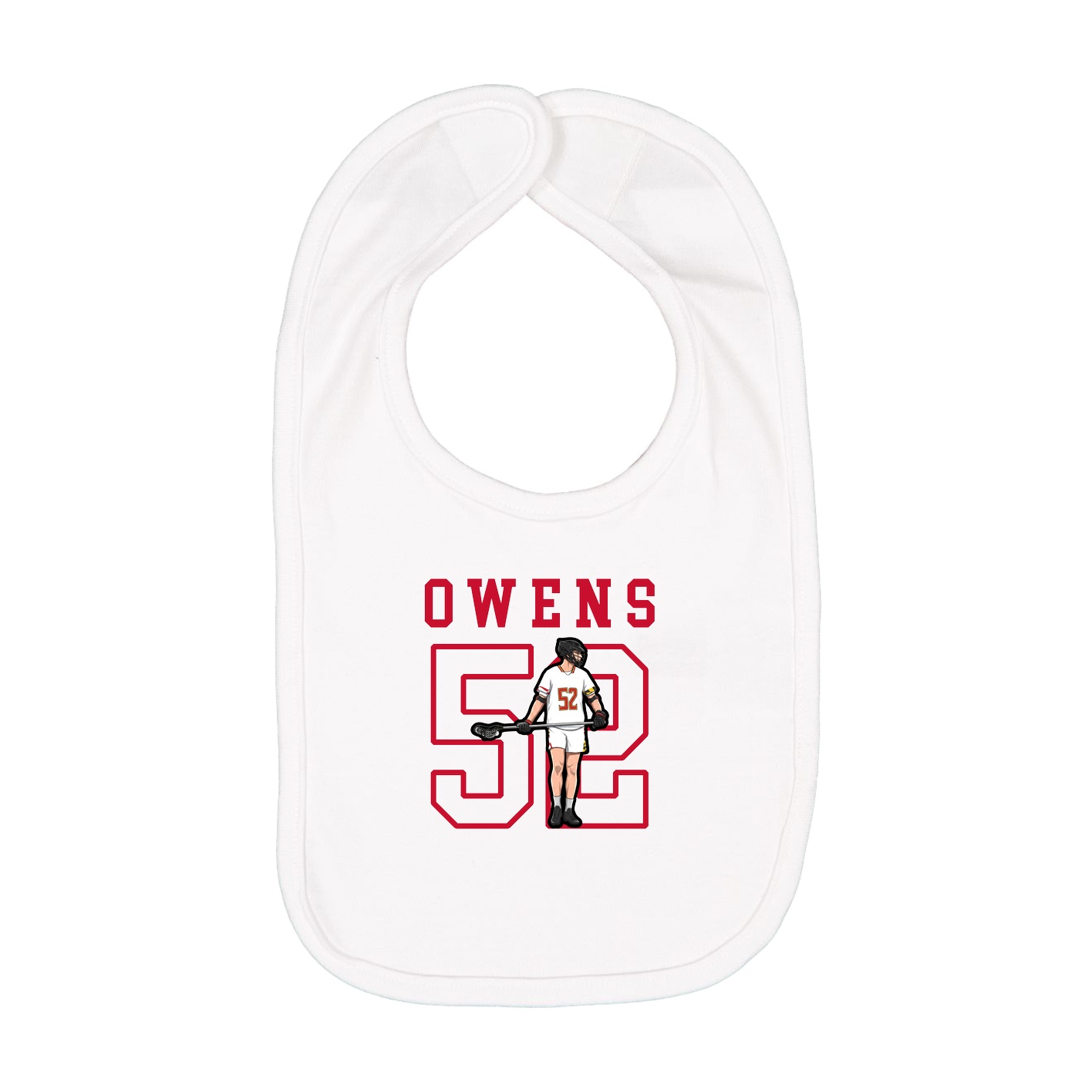 Infant Bib — Shirsey in White