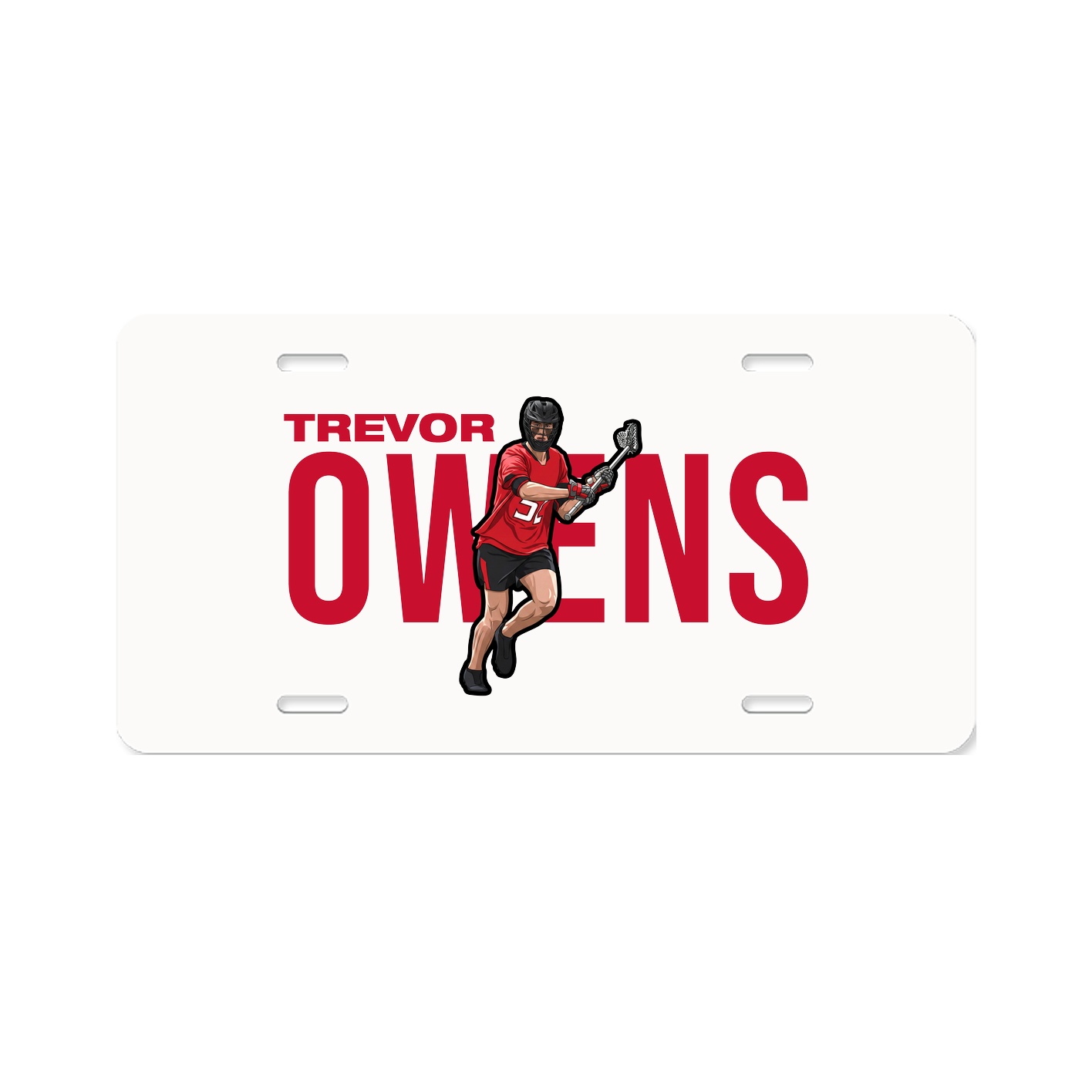 License Plate — Player Name in Classic