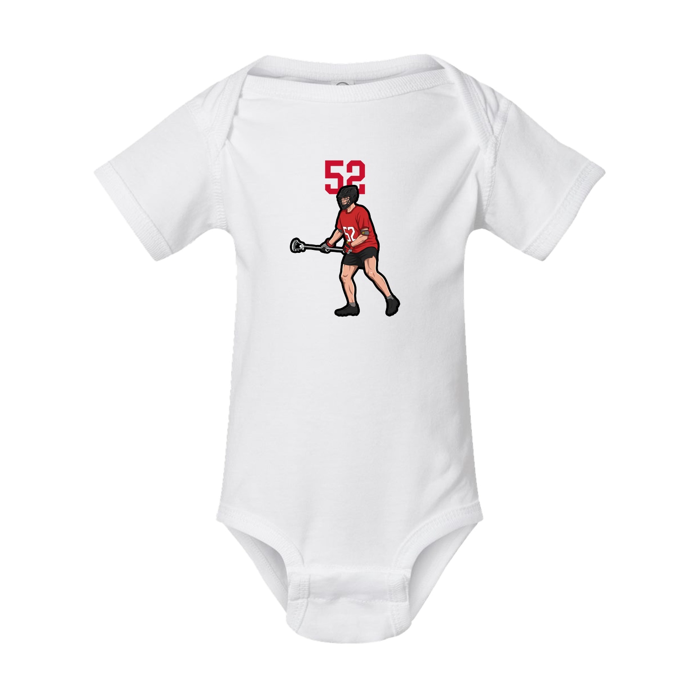 Baby Onesie — Number Top in White