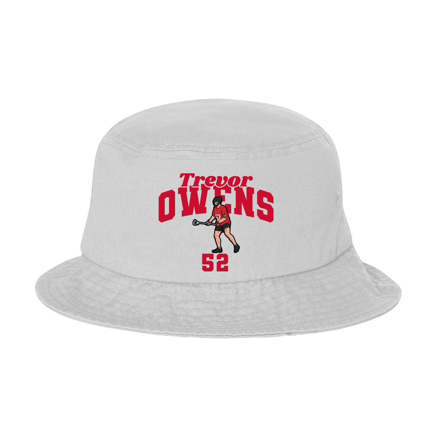 Bucket Cap — Signature Arch in White