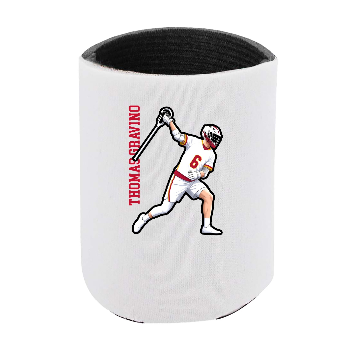 Can Holder — Name Vertical in White