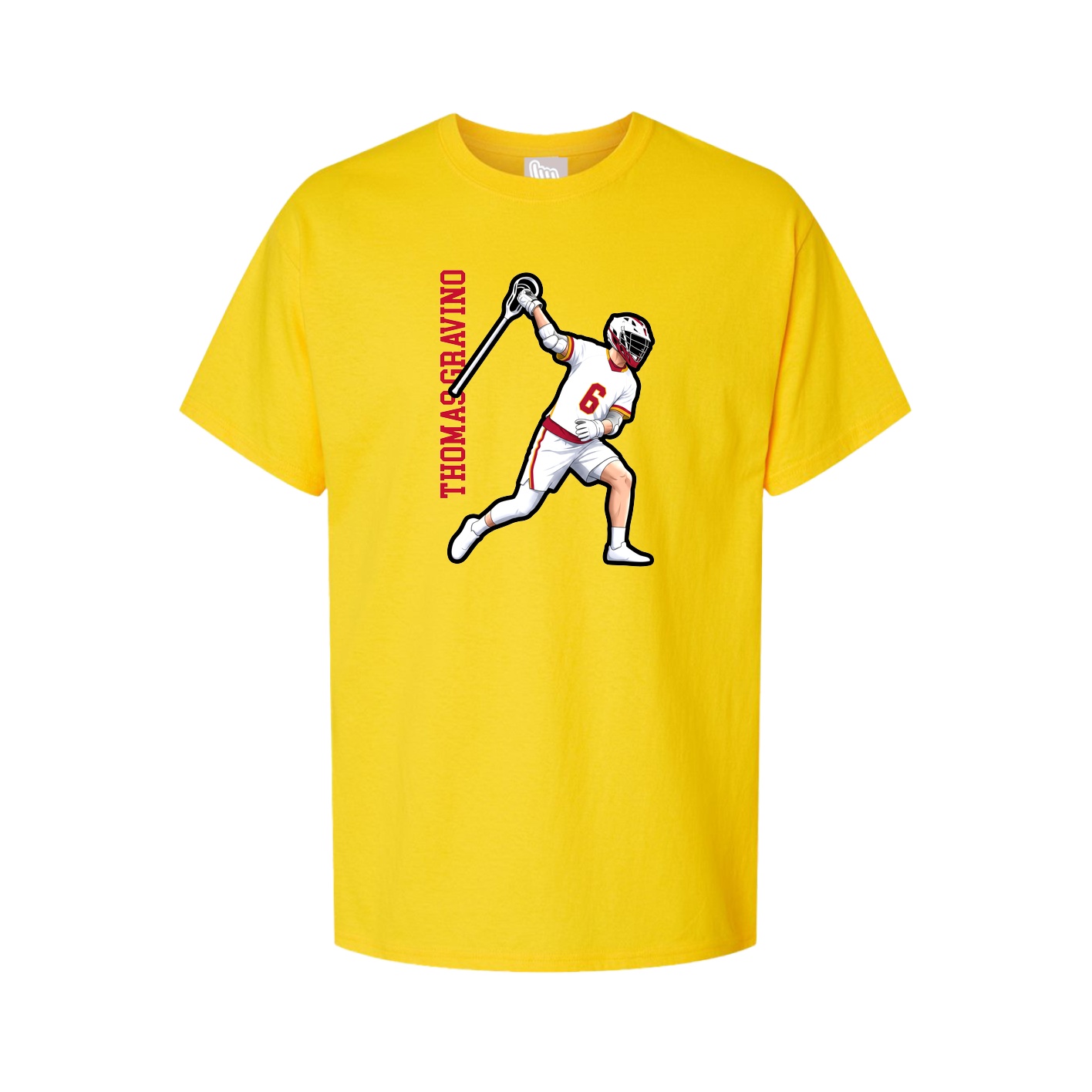Tee — Name Vertical in Gold