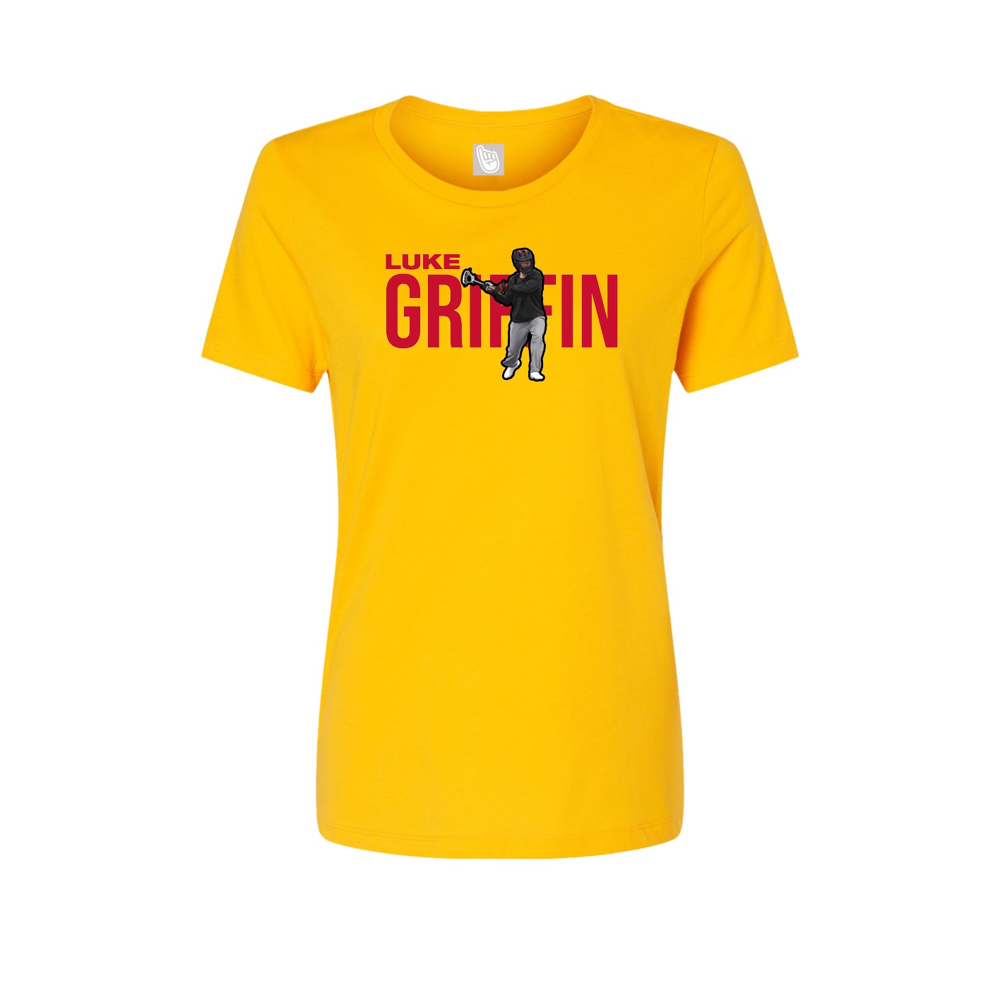 Fitted Women's Tee — Player Name in Gold