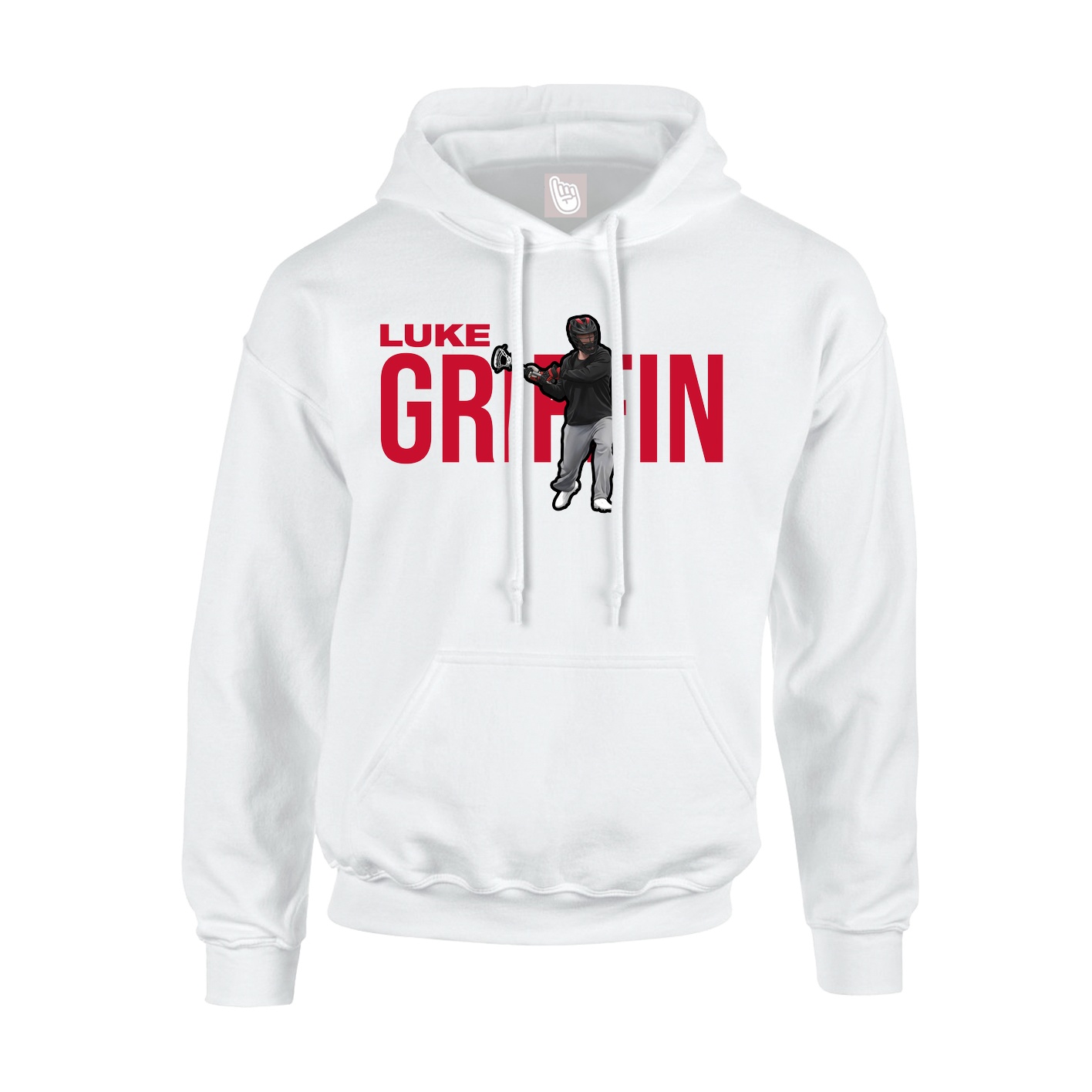Hoodie — Player Name in White