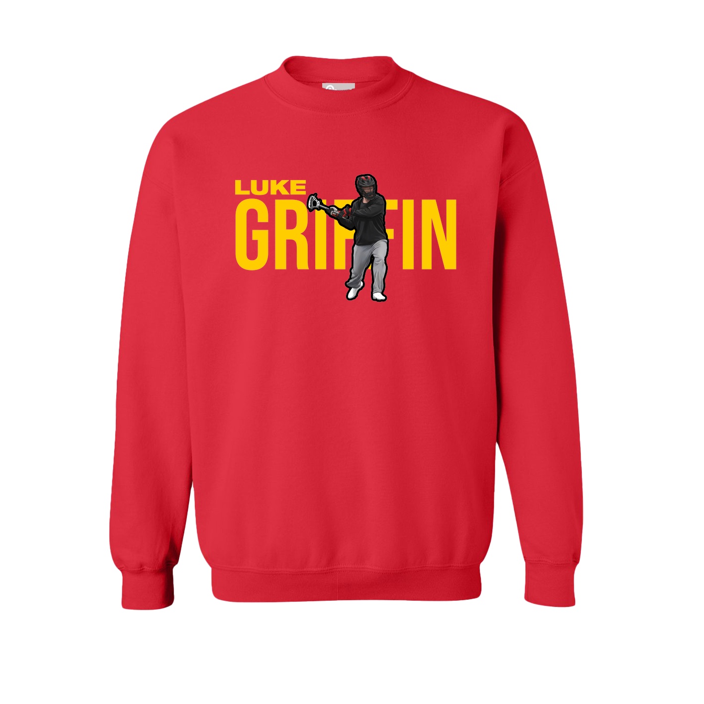 Fleece Crew — Player Name in Red