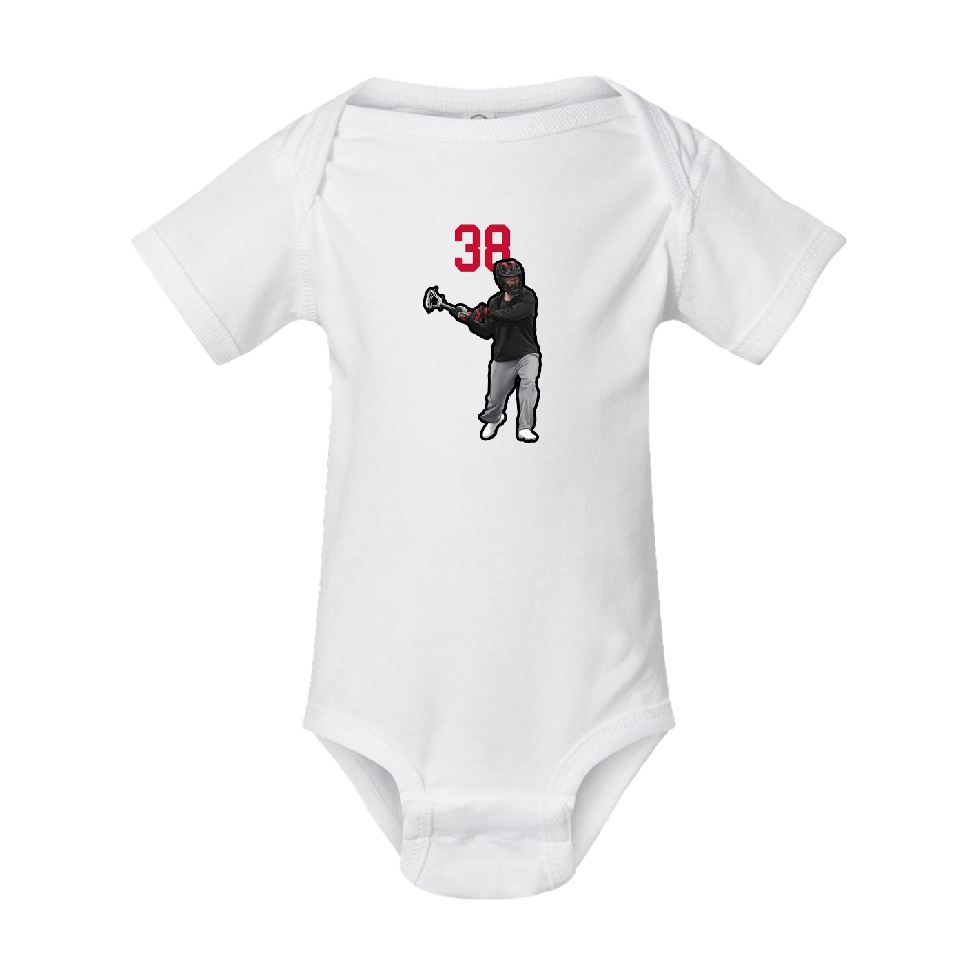 Baby Onesie — Number Top in White