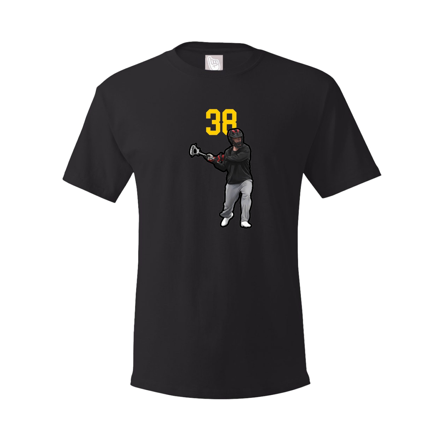 Youth Tee — Number Top in Black