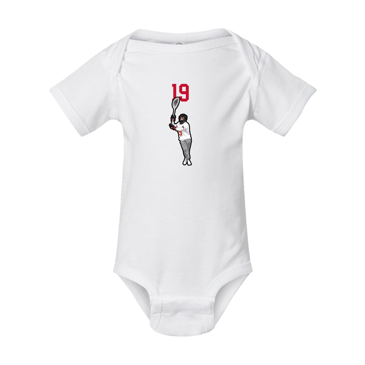 Baby Onesie — Number Top in White