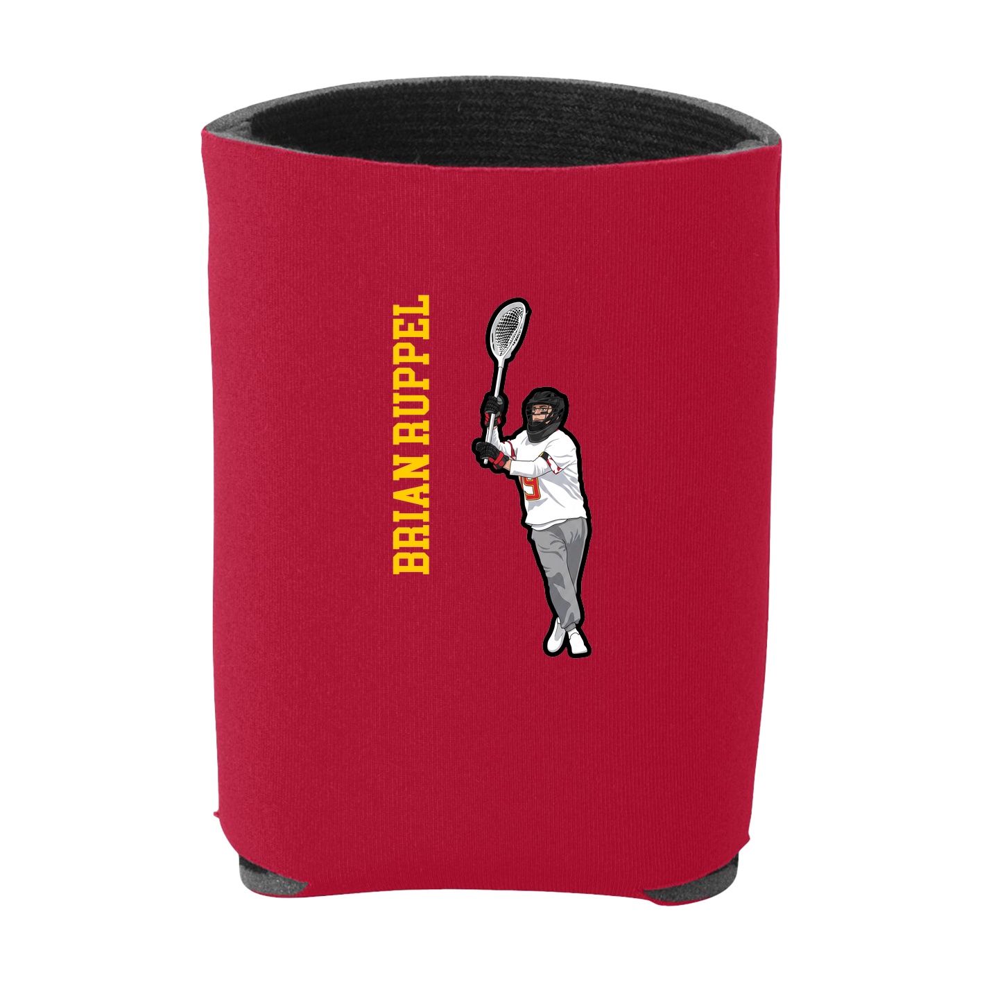 Can Holder — Name Vertical in Red