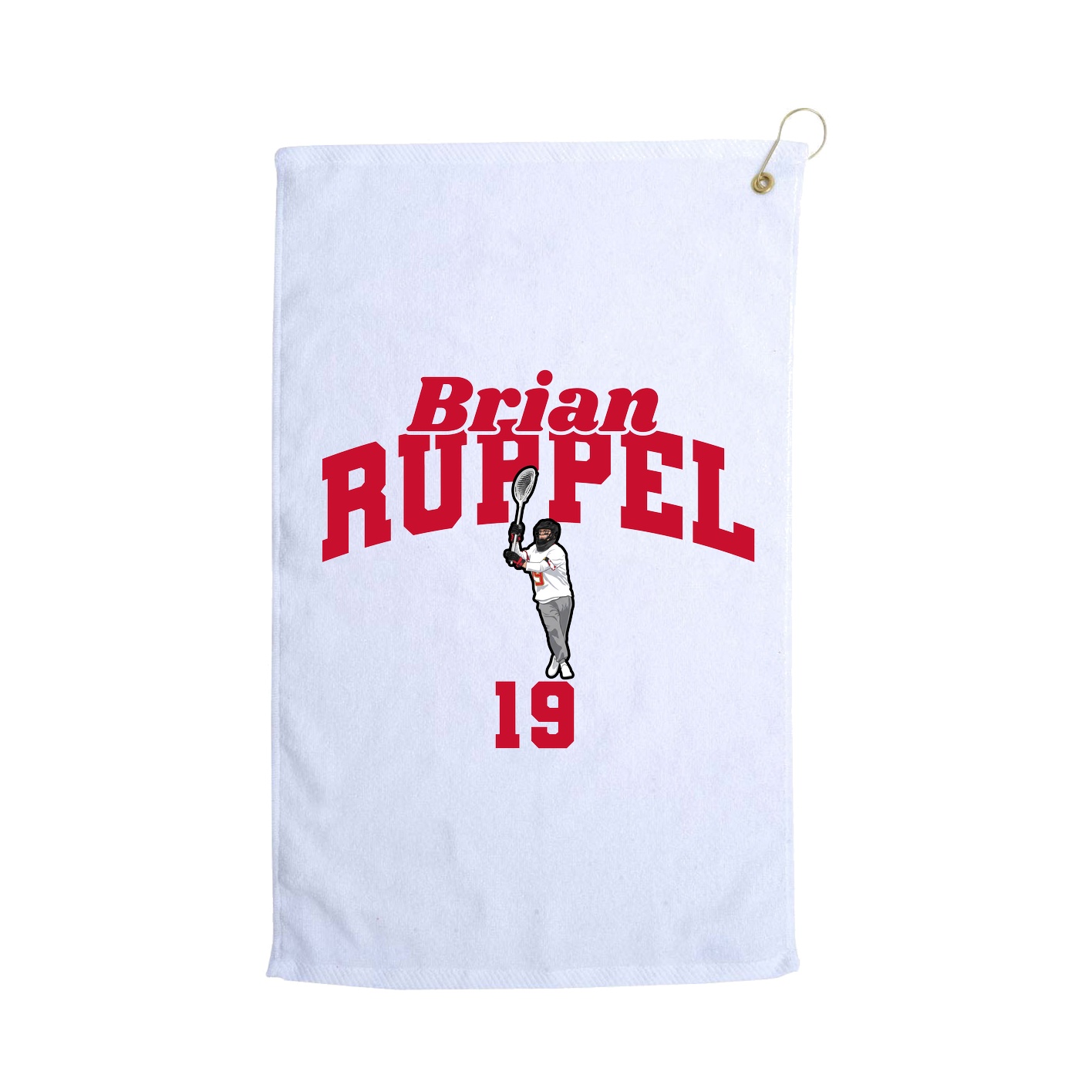 Golf Towel — Signature Arch in White