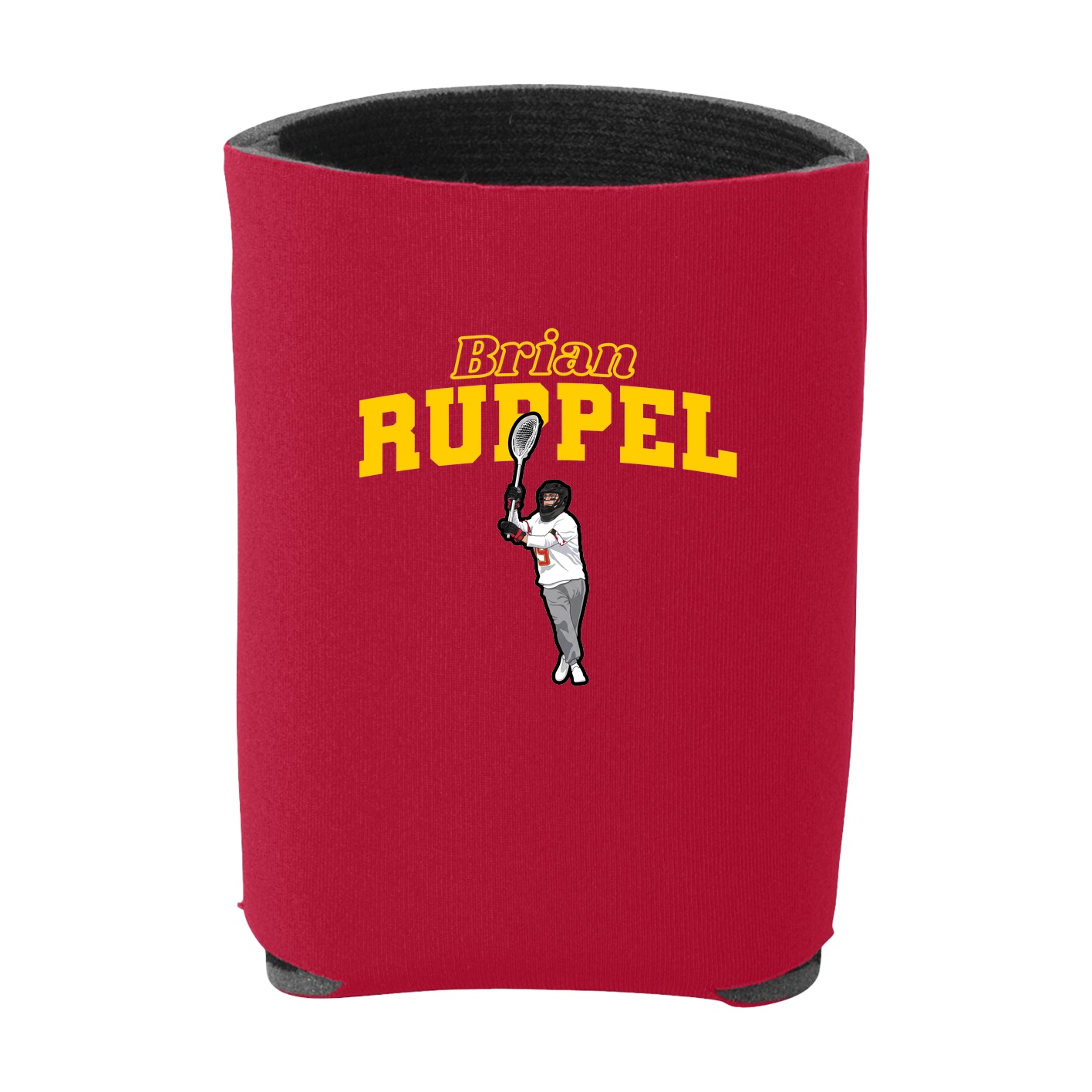 Can Holder — Name Arch in Red