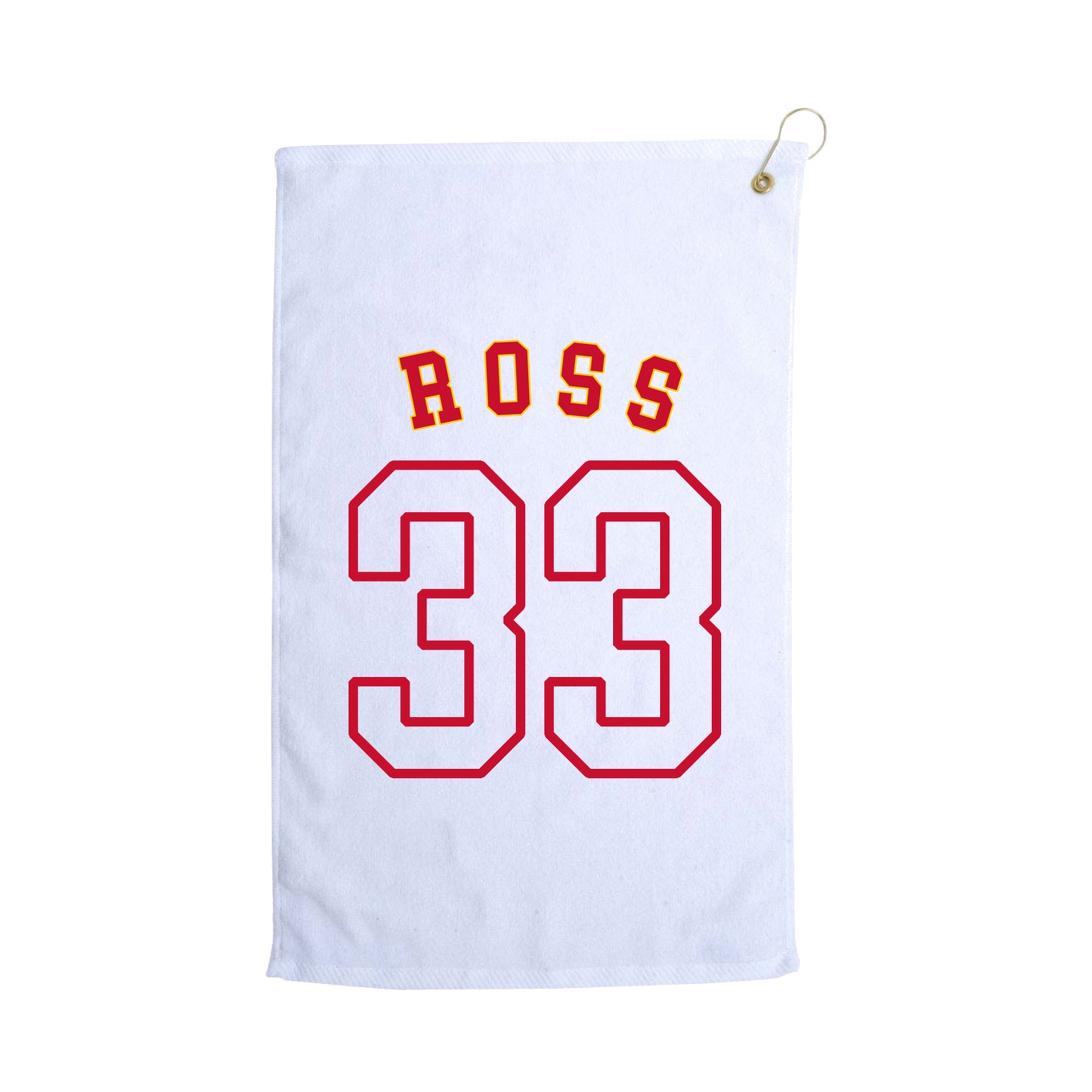 Golf Towel — Shirsey Arch in White
