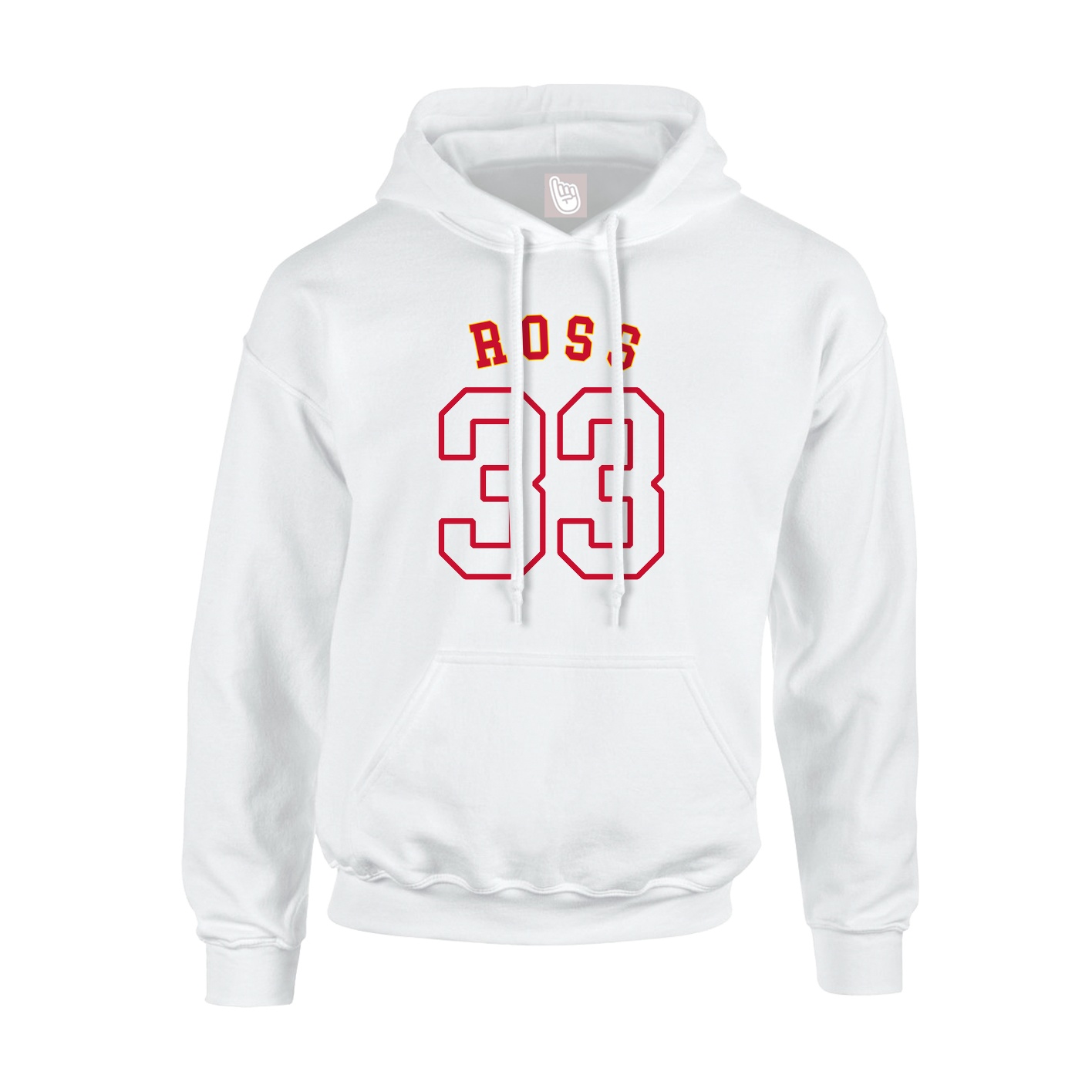 Youth Hoodie — Shirsey Arch in White