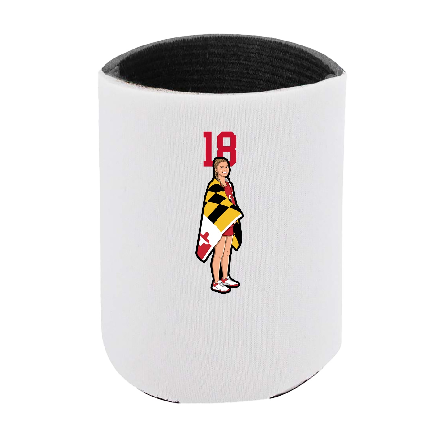 Can Holder — Number Top in White