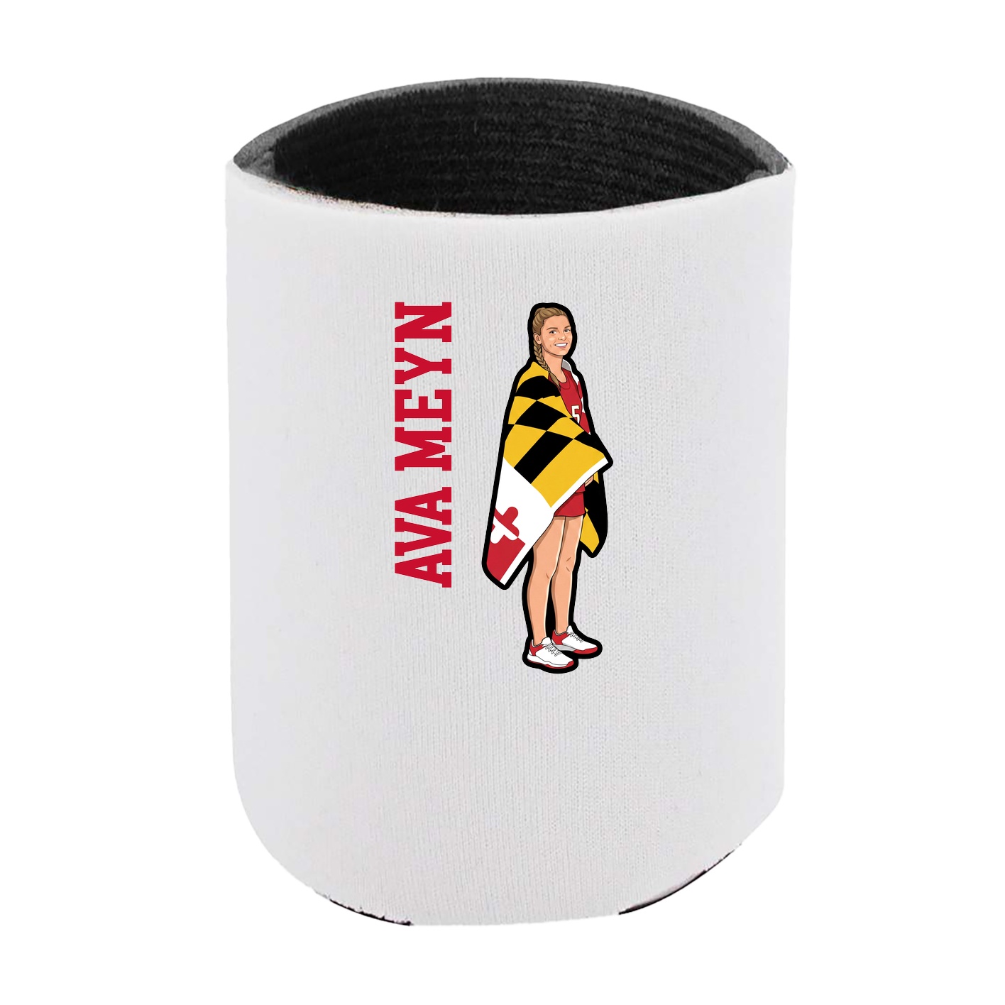 Can Holder — Name Vertical in White
