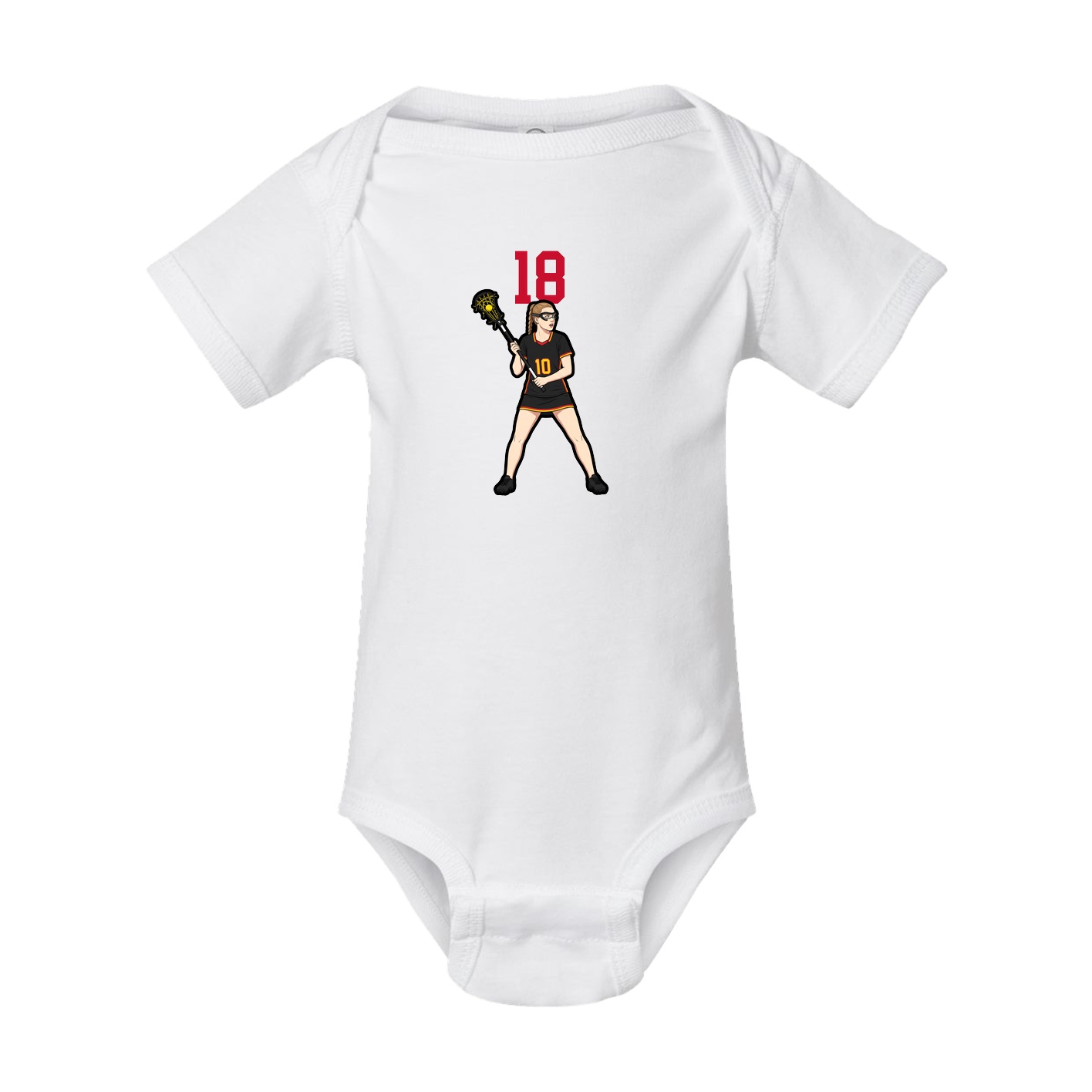 Baby Onesie — Number Top in White
