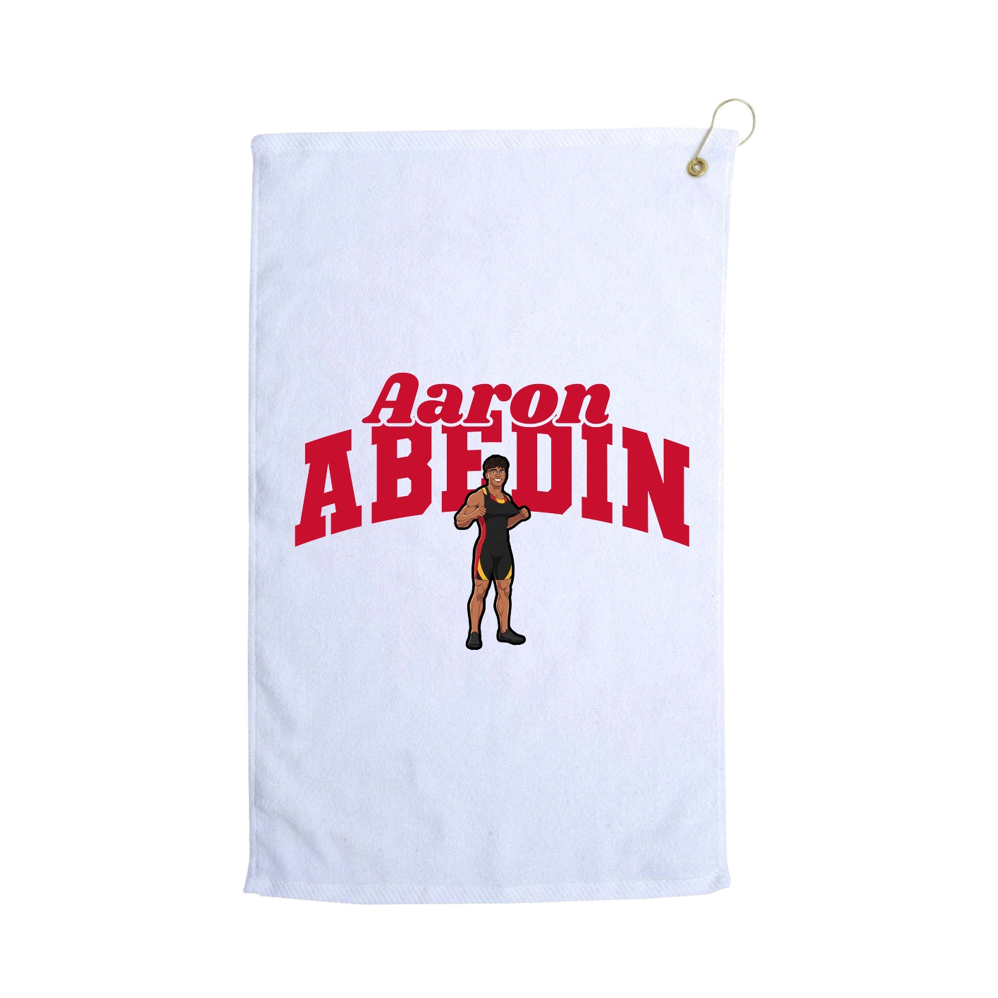 Golf Towel — Signature Arch in White