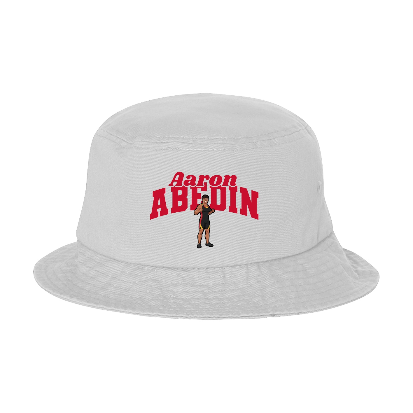 Bucket Cap — Signature Arch in White