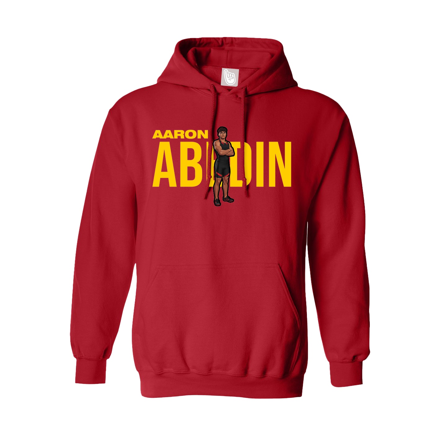 Youth Hoodie — Player Name in Red
