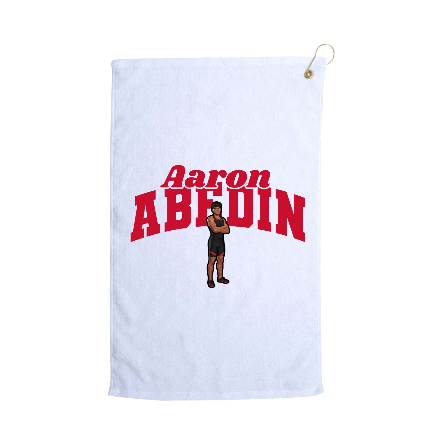 Golf Towel — Signature Arch in White