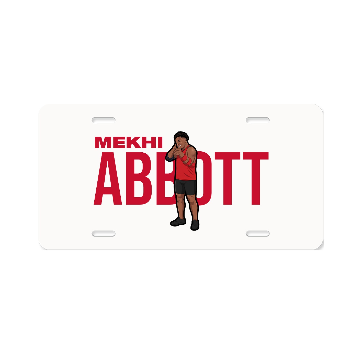 License Plate — Player Name in Classic