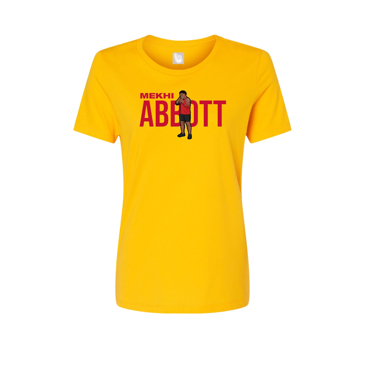 Fitted Women's Tee — Player Name in Gold