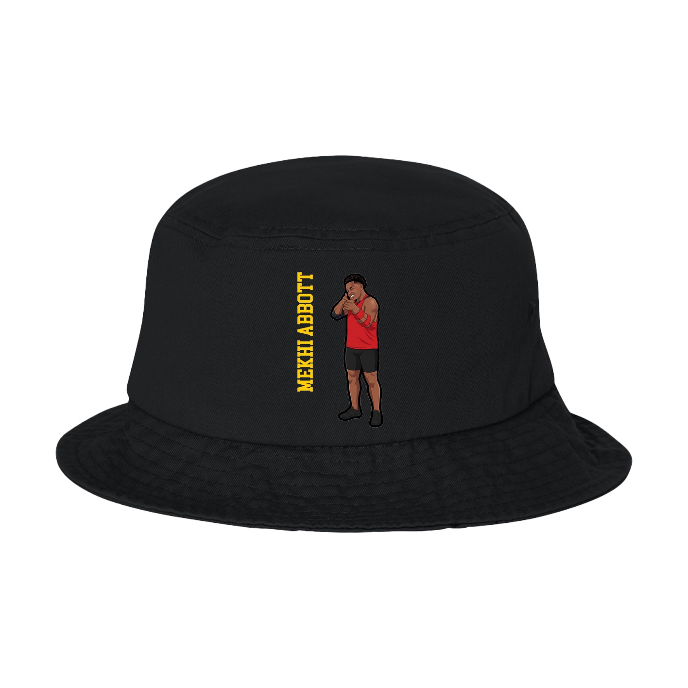 Bucket Cap — Name Vertical in Black